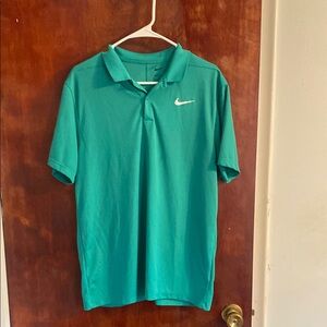 Nike Men's Teal Dri-FIT Golf Polo